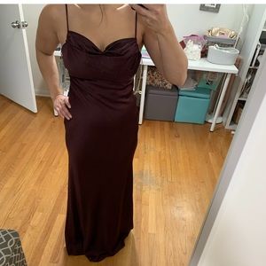 Jenny Yoo Addison Dress with alterations at the top.size 6 in Mahogany